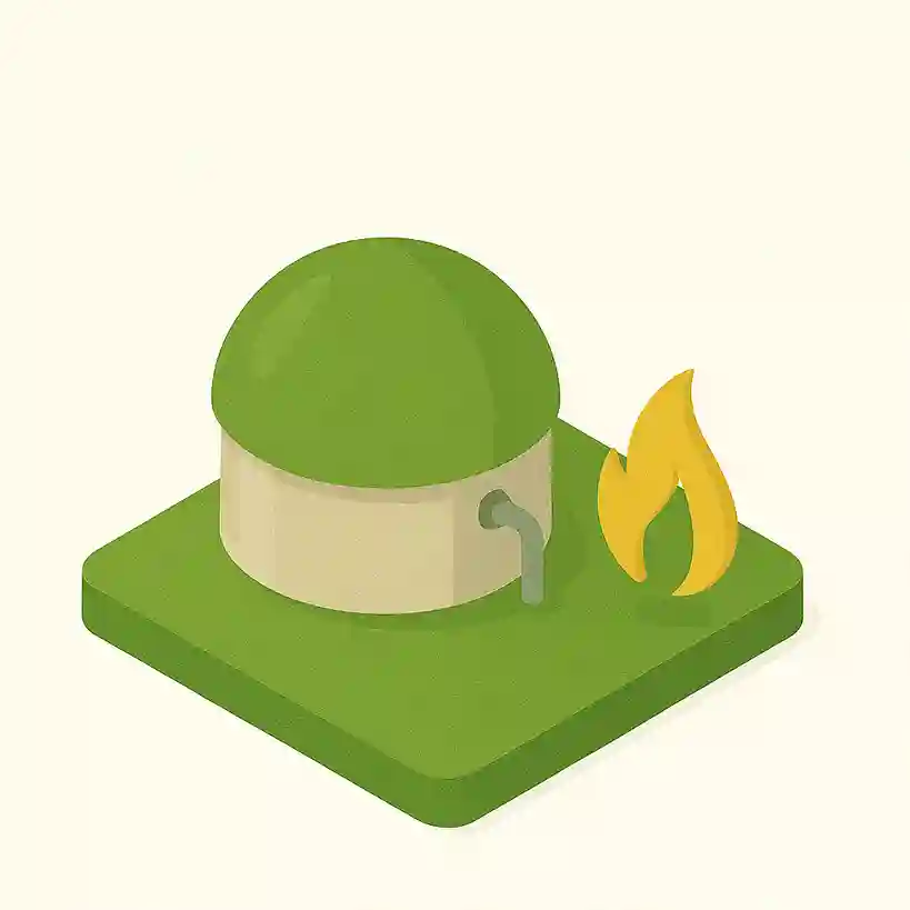 Icône gaz vert