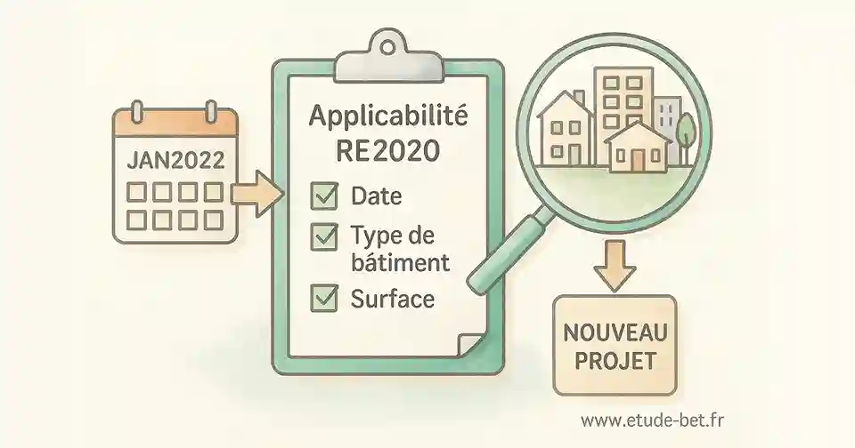 Critères d'applicabilité de la re2020 à un projet