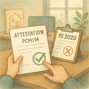 Illustration d'une étude thermique RE2020