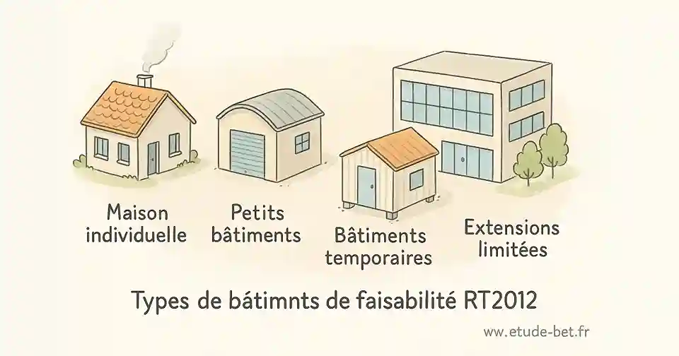 Bâtiments concernés par l'étude de faisabilité rt2012