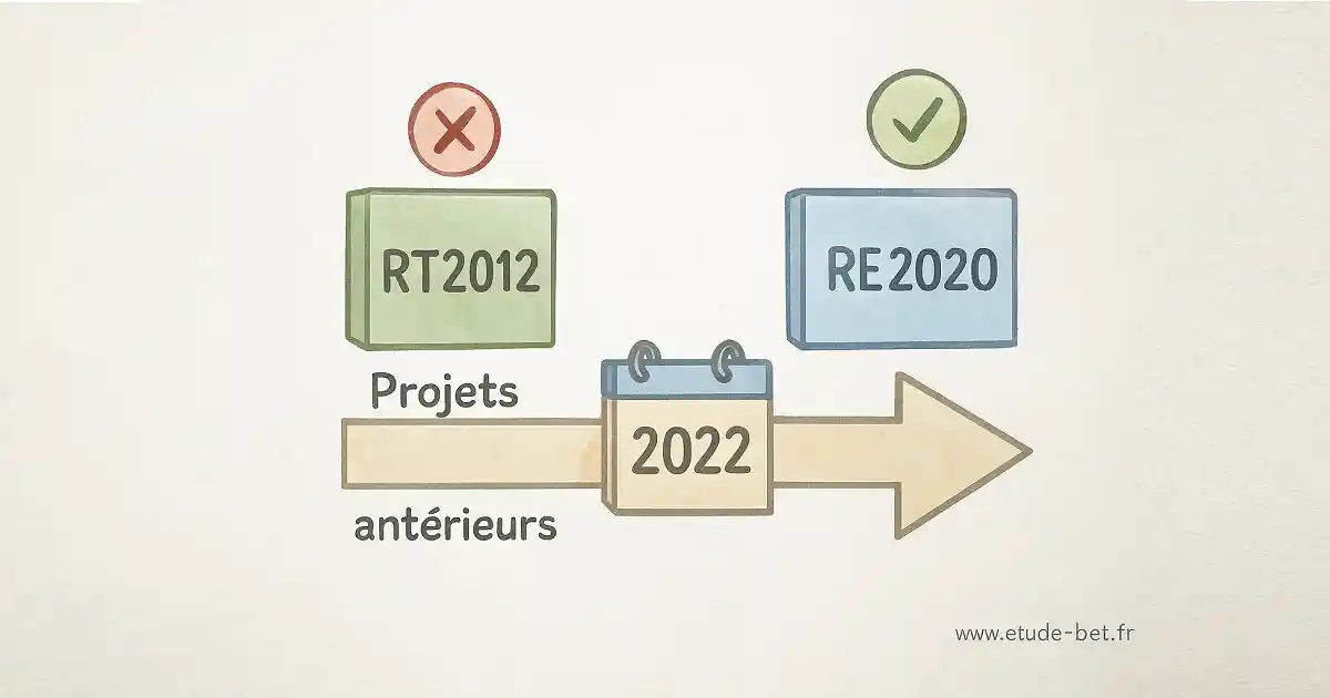 Calendrier de transition rt2012 vers re2020