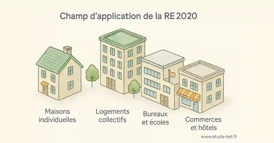 Champ d'application de la re2020