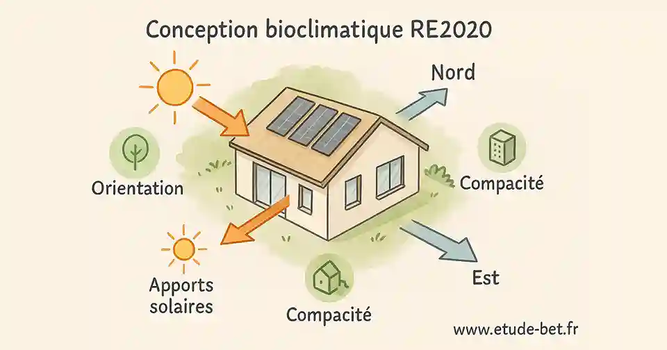 Conception bioclimatique et orientation re2020