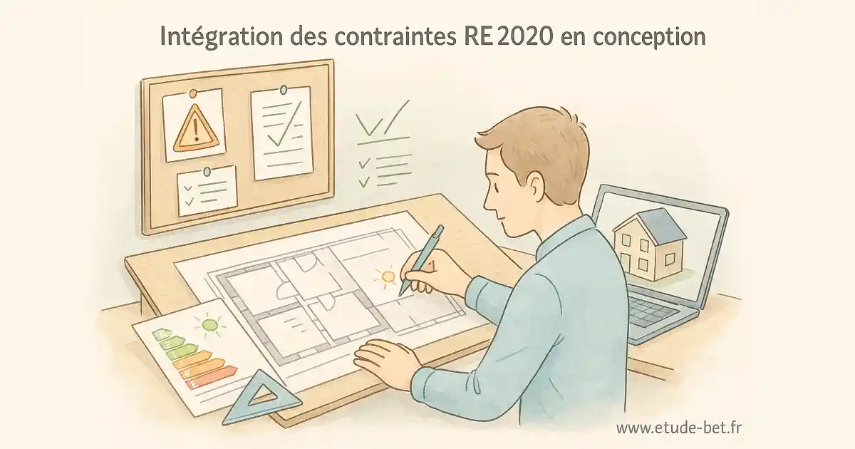 Intégration des contraintes re2020 en conception