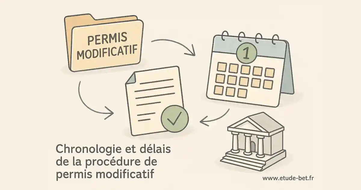 Délais et étapes du permis modificatif