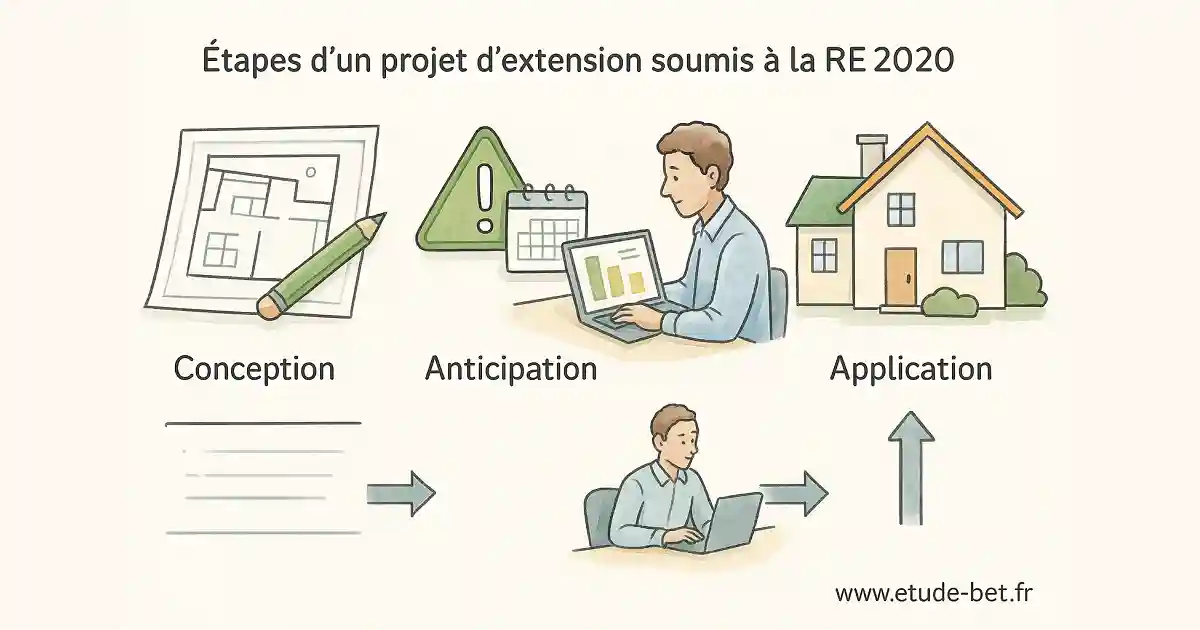 Étapes projet extension soumise re2020