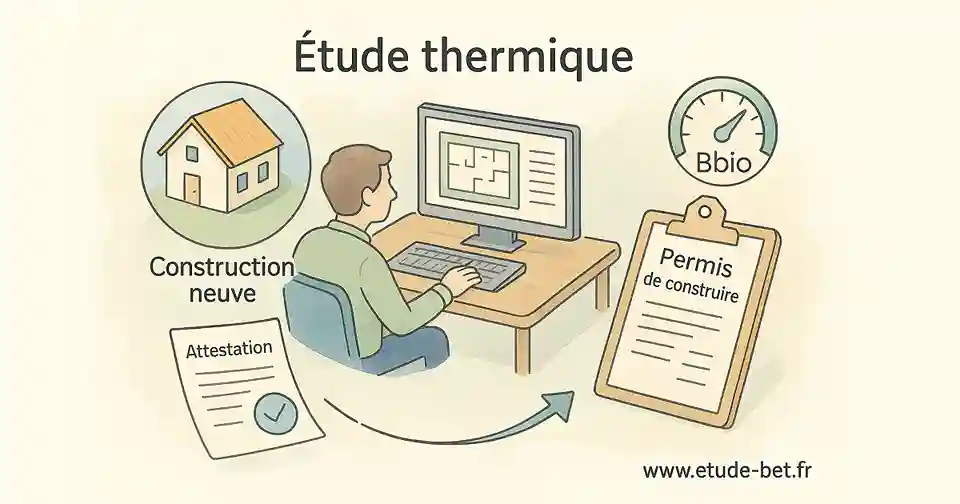Processus étude thermique construction neuve