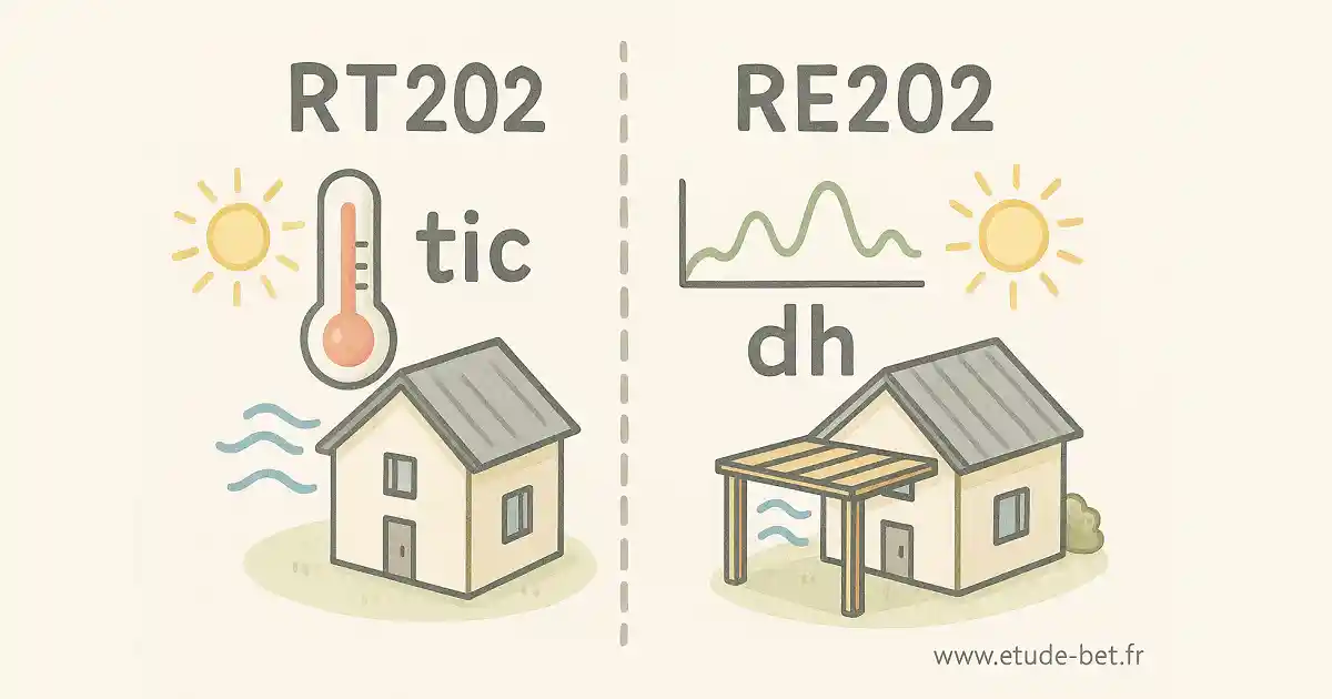 Évolution de l'évaluation du confort d'été entre RT2012 et RE2020