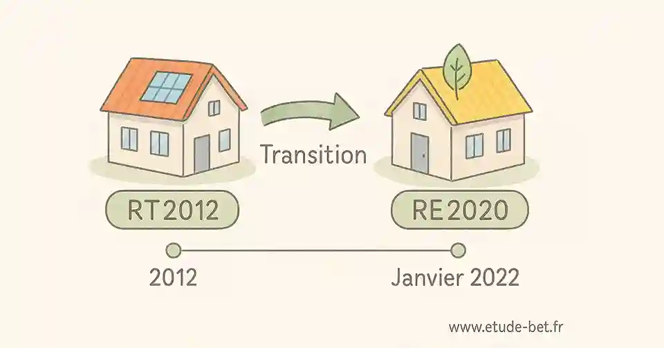 Chronologie transition rt2012 vers re2020