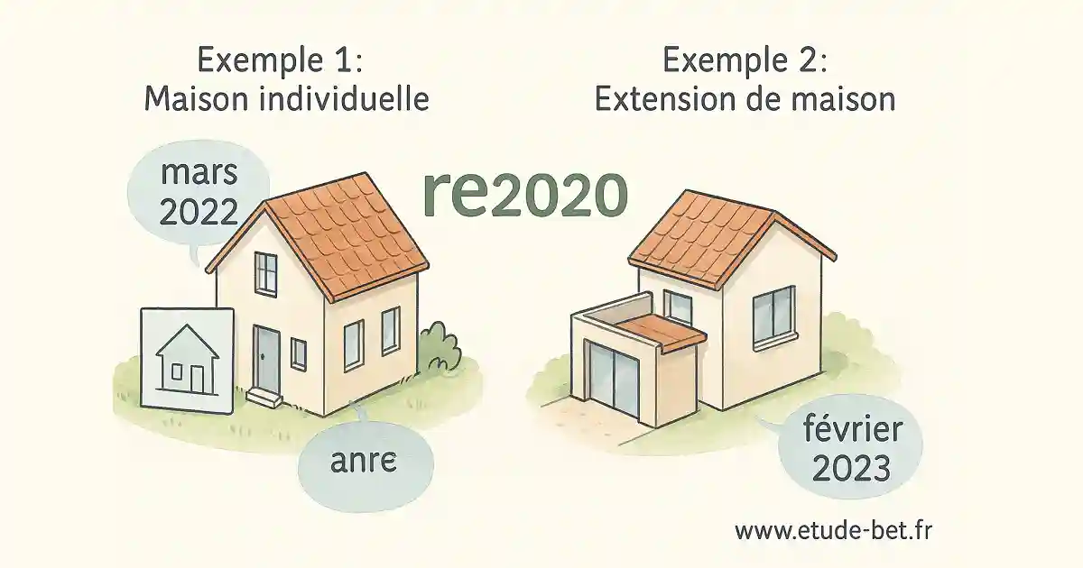 exemples dates application re2020 construction