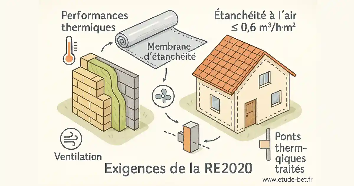 Exigences techniques d'isolation pour la RE2020