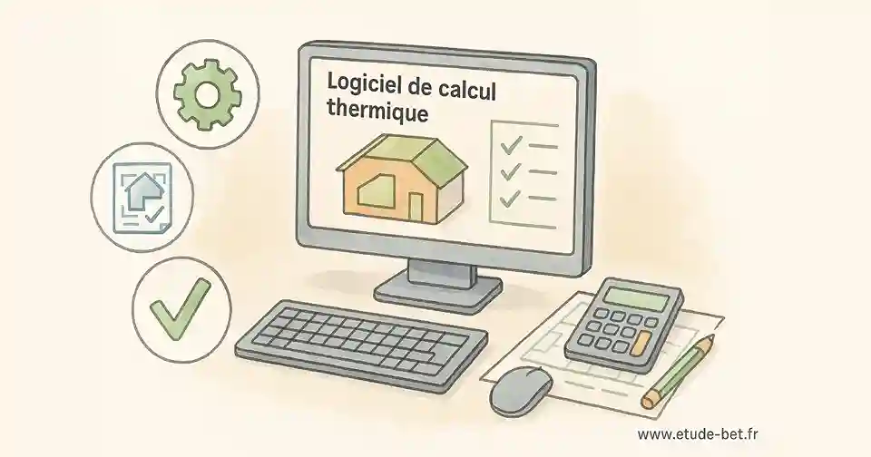 Interface logiciel de calcul des surfaces re2020