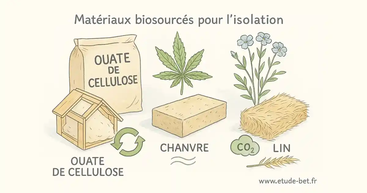 Matériaux biosourcés pour l'isolation RE2020
