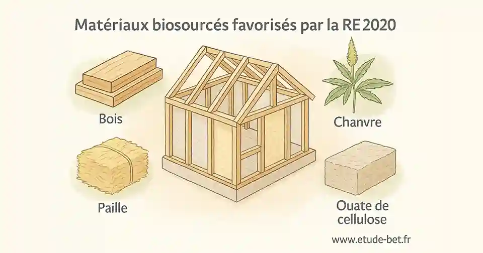 Matériaux biosourcés pour construction re2020