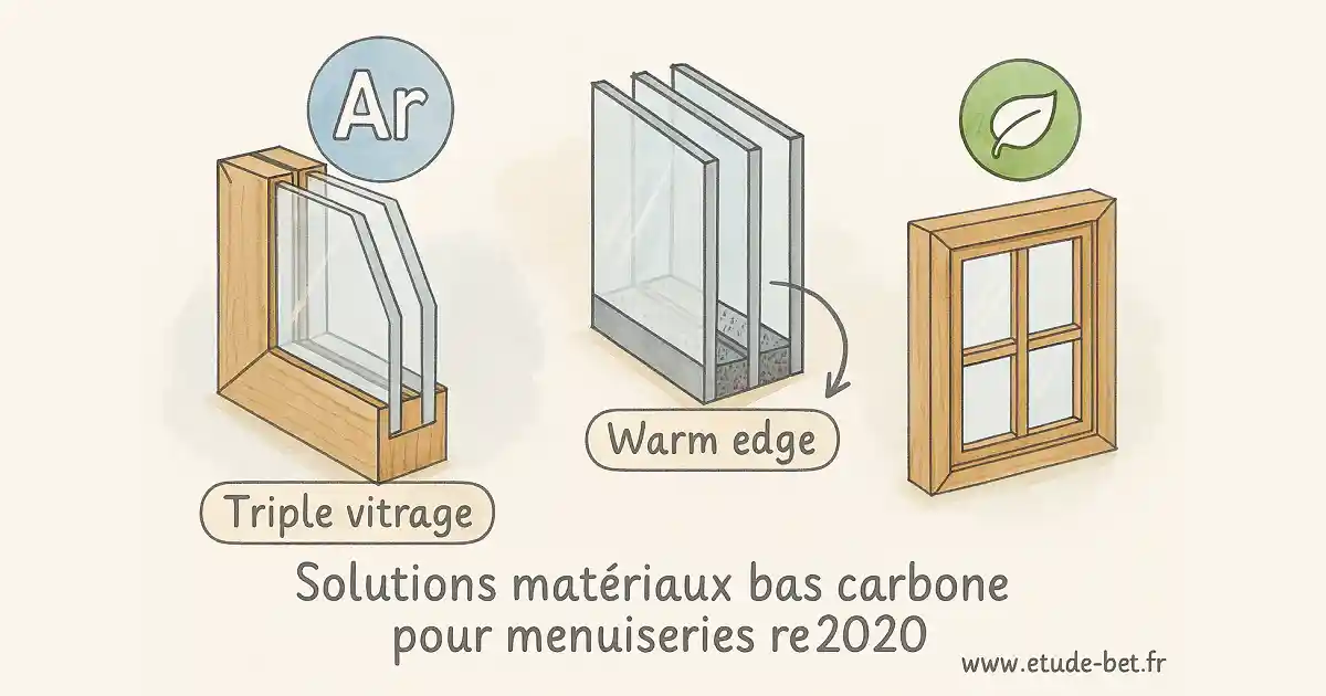 Matériaux bas carbone pour menuiseries extérieures