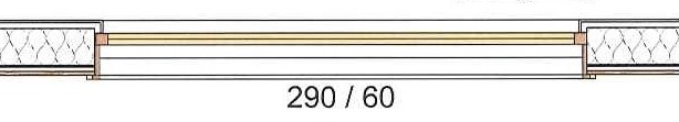  Fenêtre double vitrage de dimension 290 / 60 