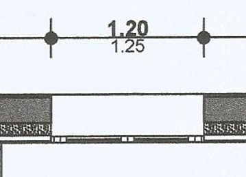  Fenêtre double vitrage de dimension 120 / 125 