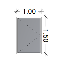  Fenêtre de dimension 100 / 150 