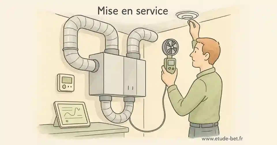 Mise en service et réglage système vmc