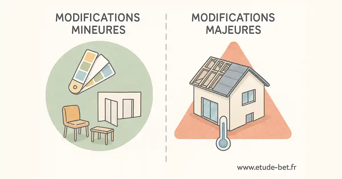 Classification des modifications selon leur impact