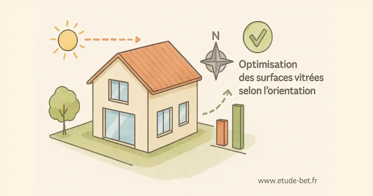 Optimisation des surfaces vitrées selon l'orientation