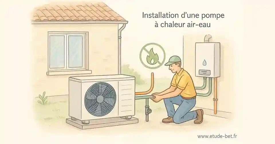 Installation pompe à chaleur air-eau