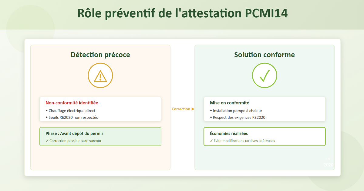 Prévention des non-conformités par l'attestation pcmi14