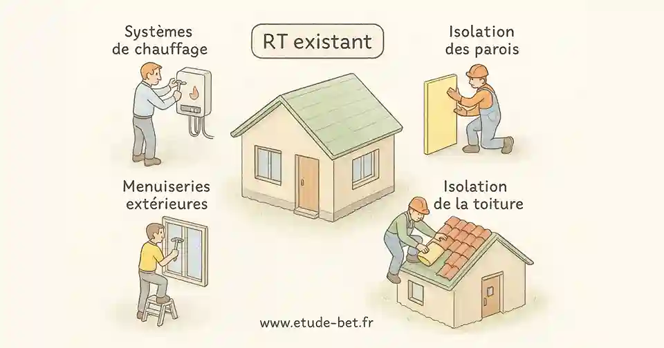 Travaux de rénovation énergétique dans le cadre de la RT existant