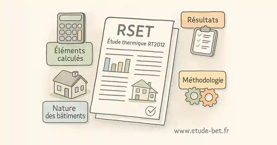 Rapport synthétique étude thermique rset rt2012