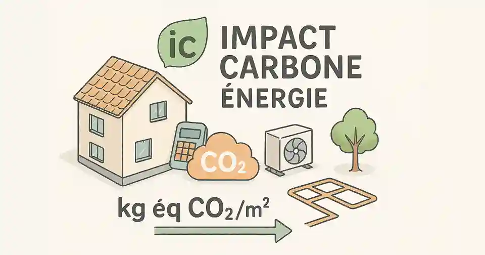Schéma explicatif de l'IC énergie et des consommations dans la RE2020