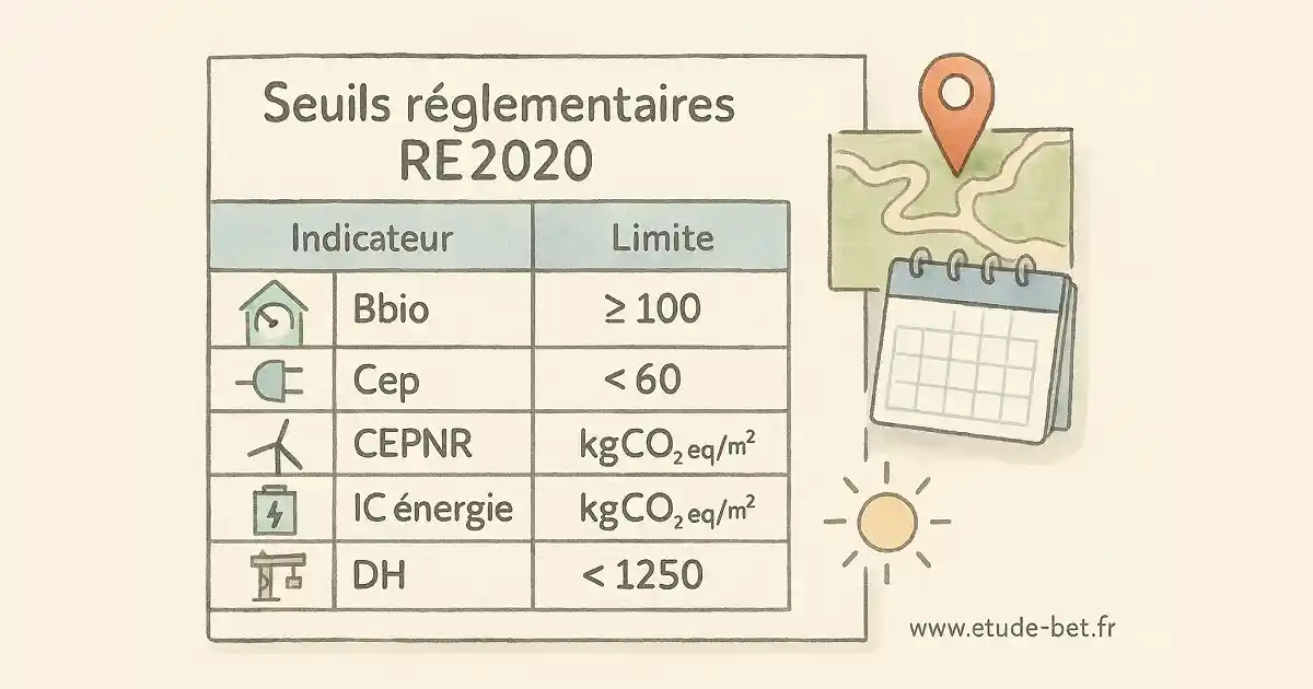 Seuils d'application re2020 selon les surfaces