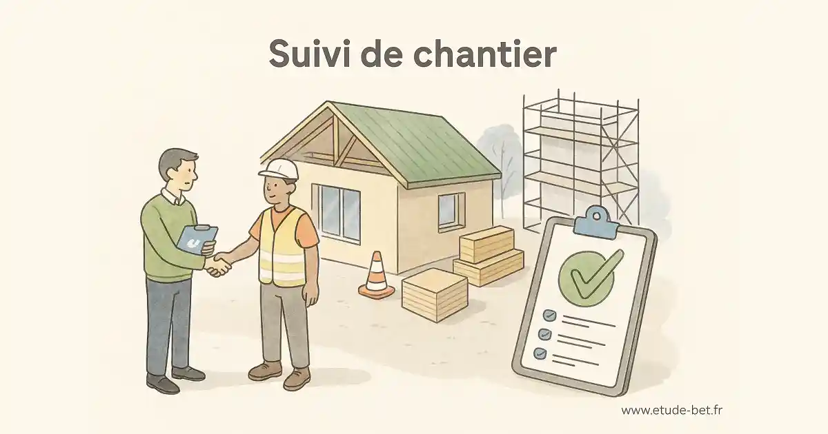 Suivi de chantier pour étude thermique re2020