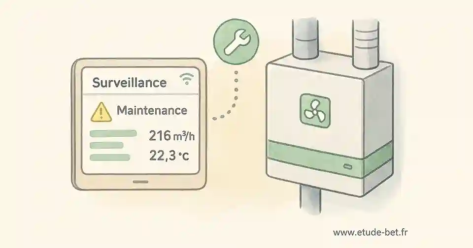 Interface de surveillance vmc connectée