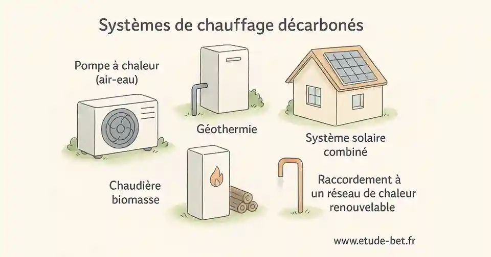 Comparatif des systèmes de chauffage conformes re2020