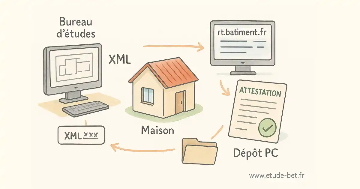 Fichier xml bbio génération attestation rt2012