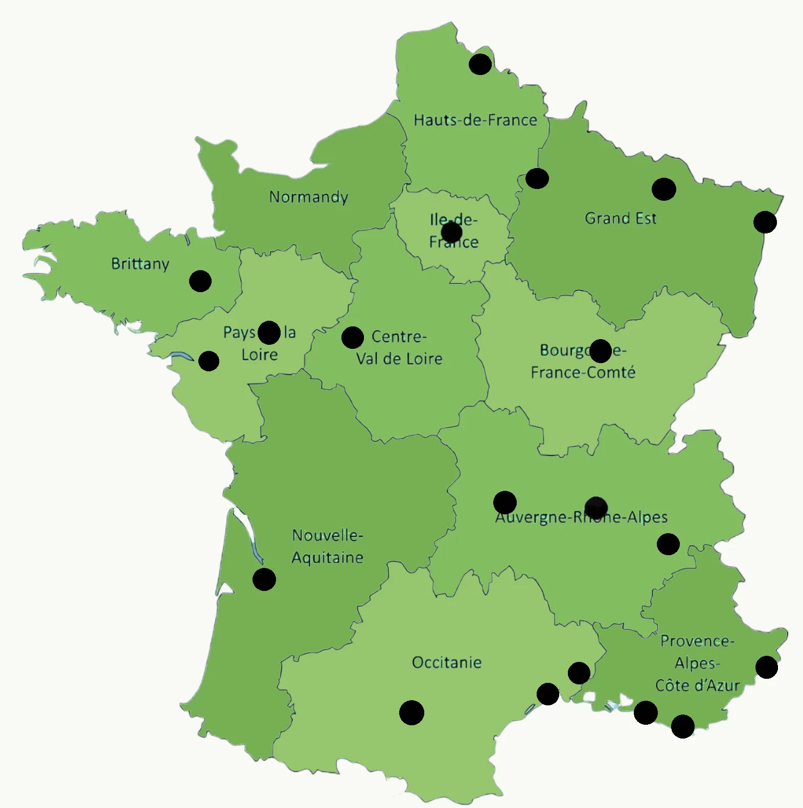Carte France bureau études thermiques re2020