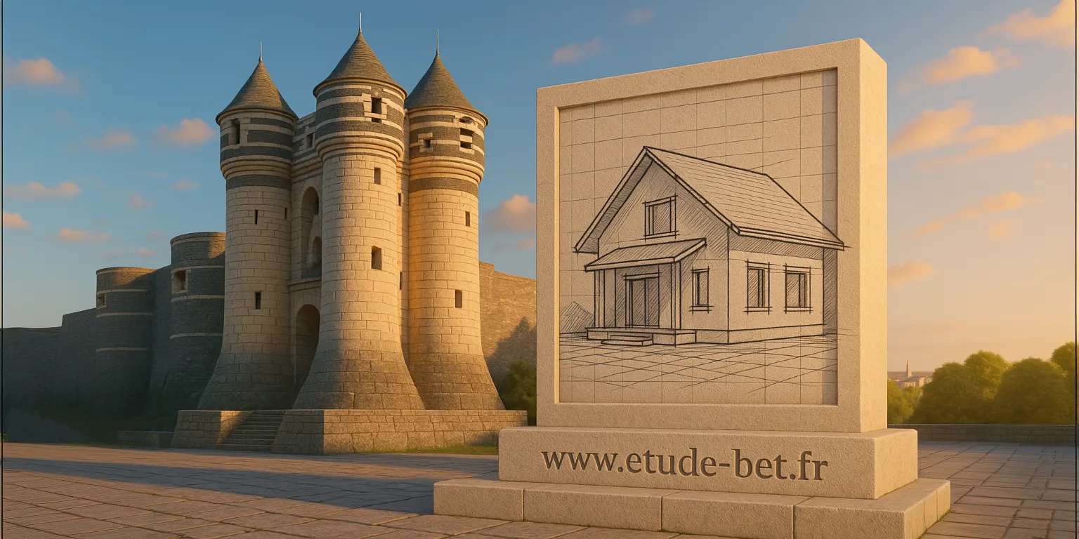 Château d'Angers et vue panoramique de la ville