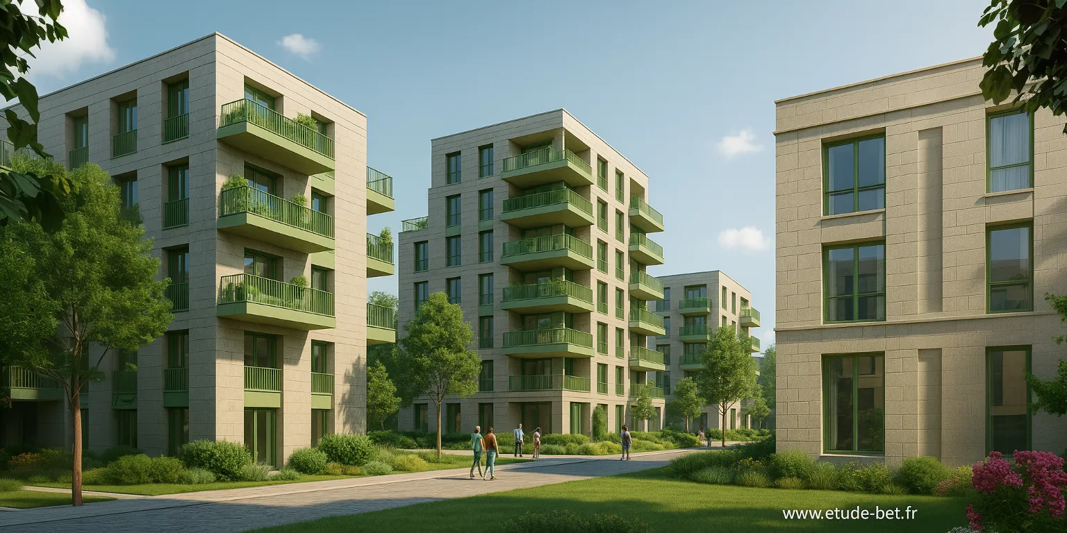 Quartier moderne d'Angers avec constructions récentes