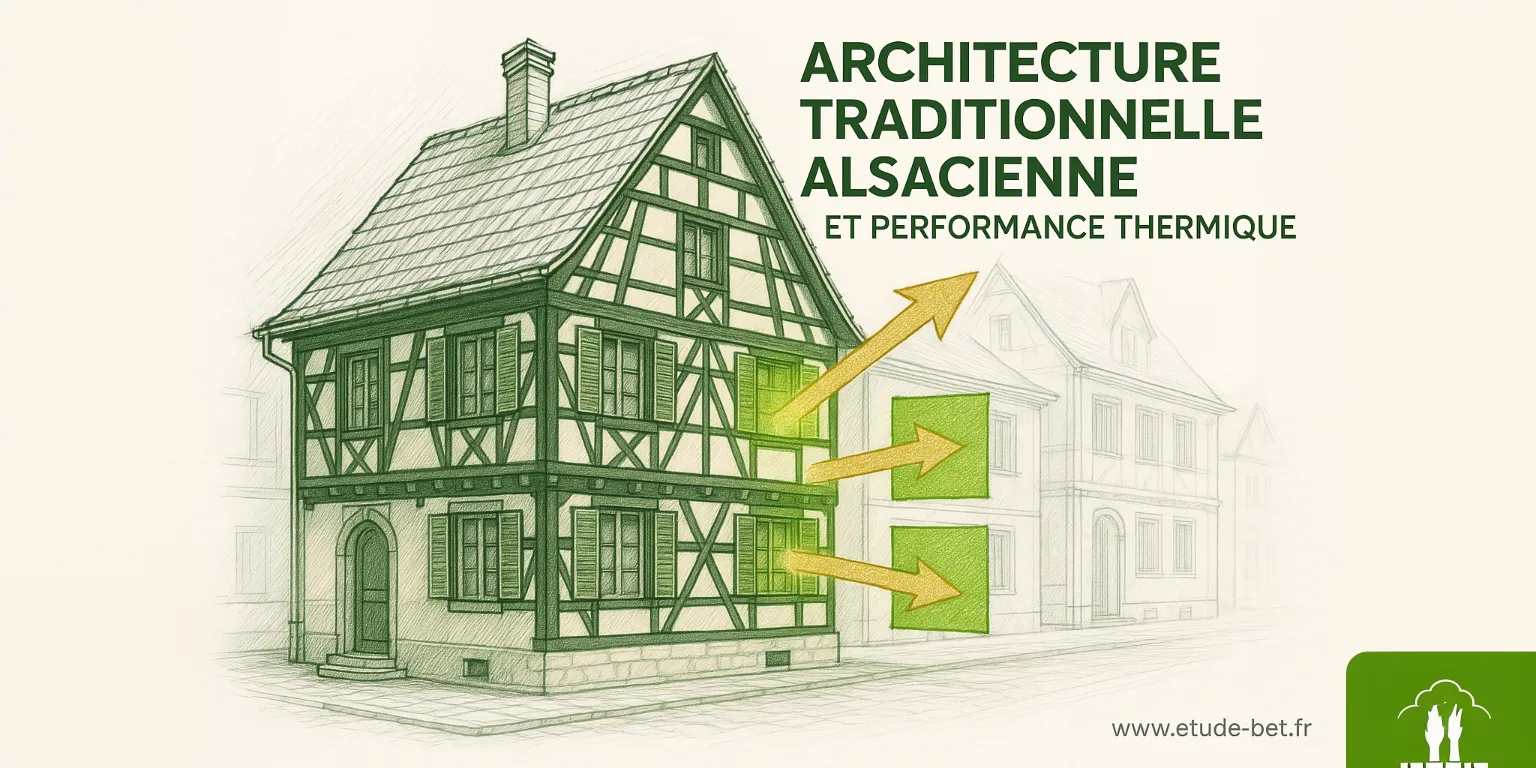 Architecture alsacienne traditionnelle à colombages - rénovation thermique