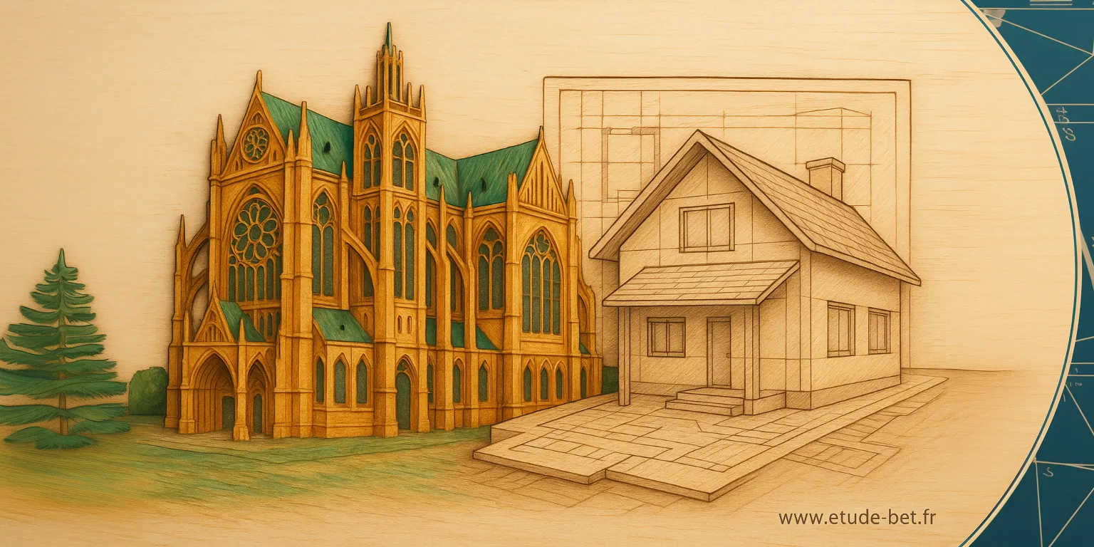 Bureau d'études thermiques à Metz - Vue sur la cathédrale Saint-Étienne