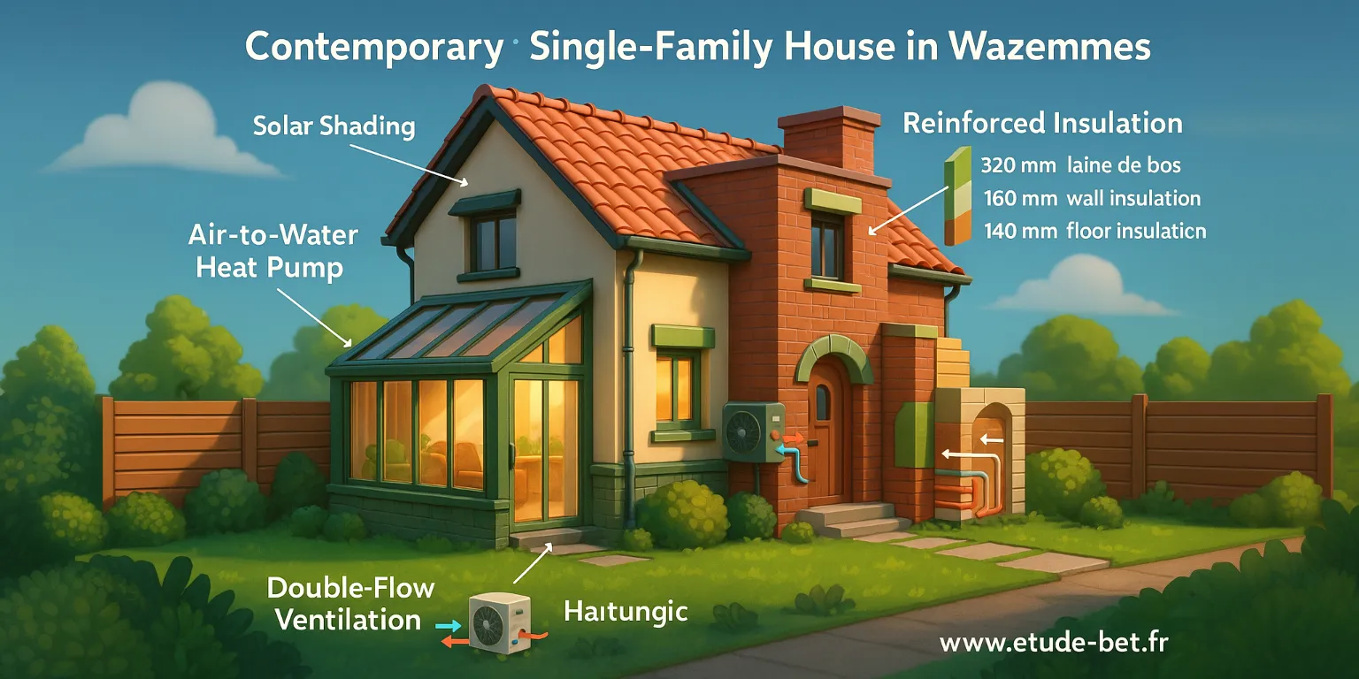 Exemple d'étude thermique réalisée à Lille