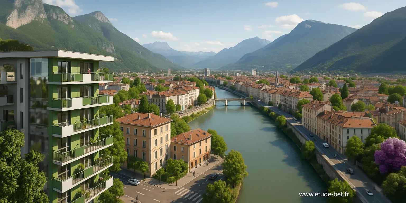 Plan de la métropole grenobloise avec ses 49 communes