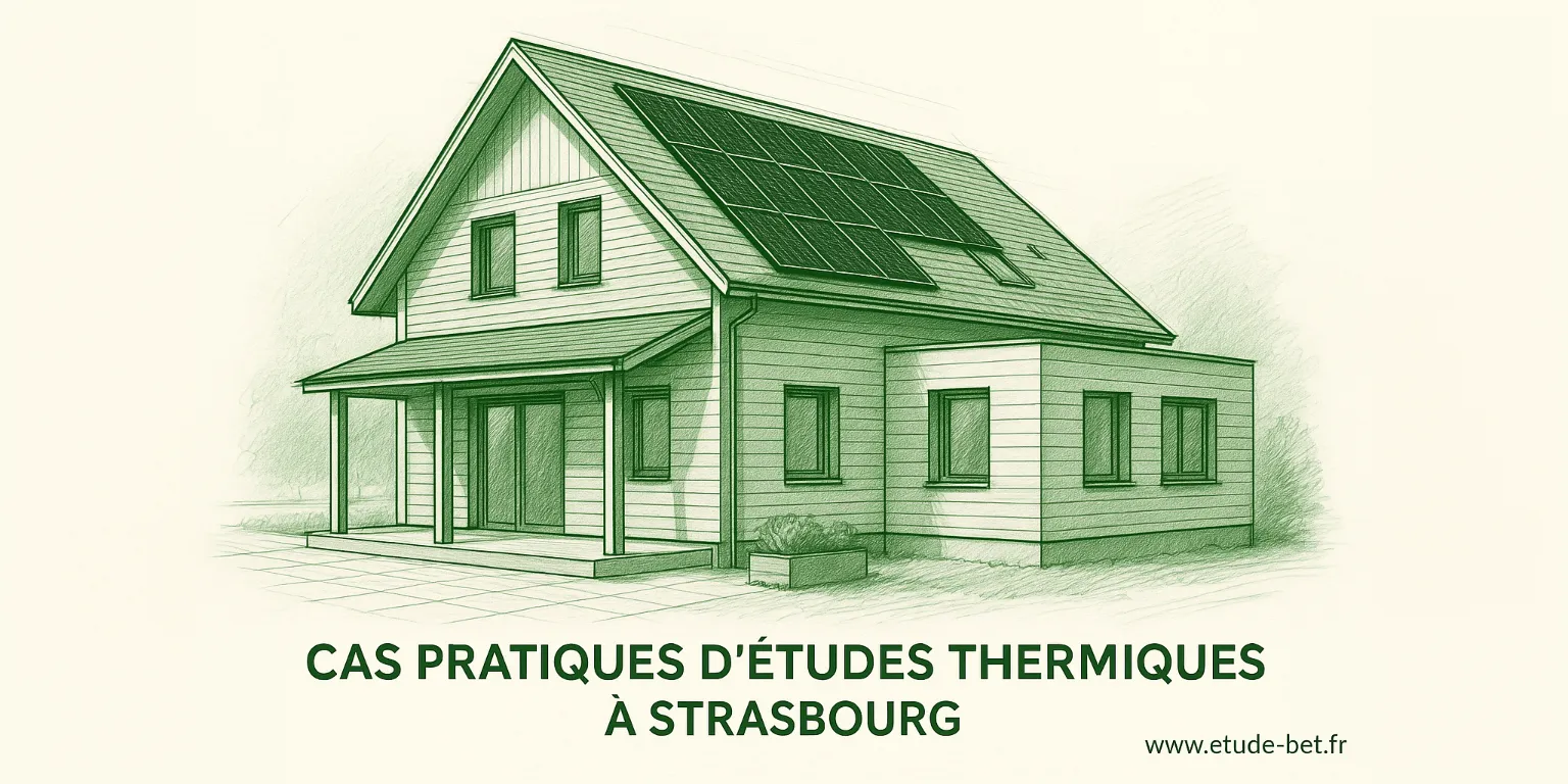 Maison ossature bois re2020 à Strasbourg