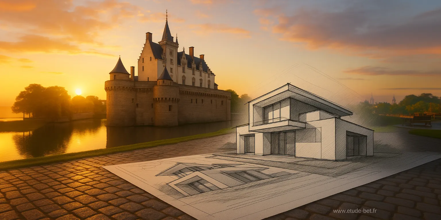 Bureau d'étude thermique Nantes - Ville de Nantes vue sur l'Erdre