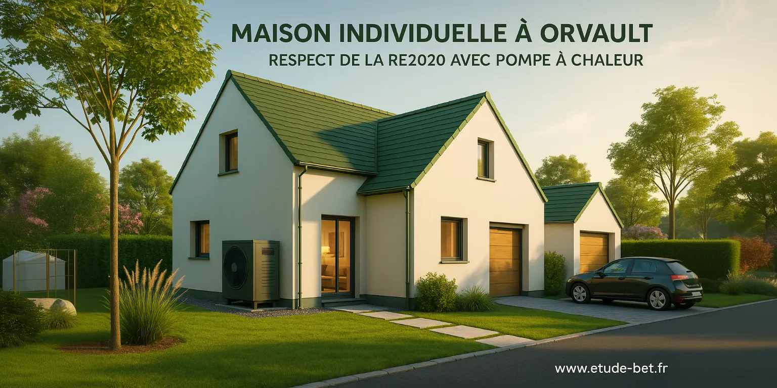 Projet de maison individuelle re2020 à Nantes