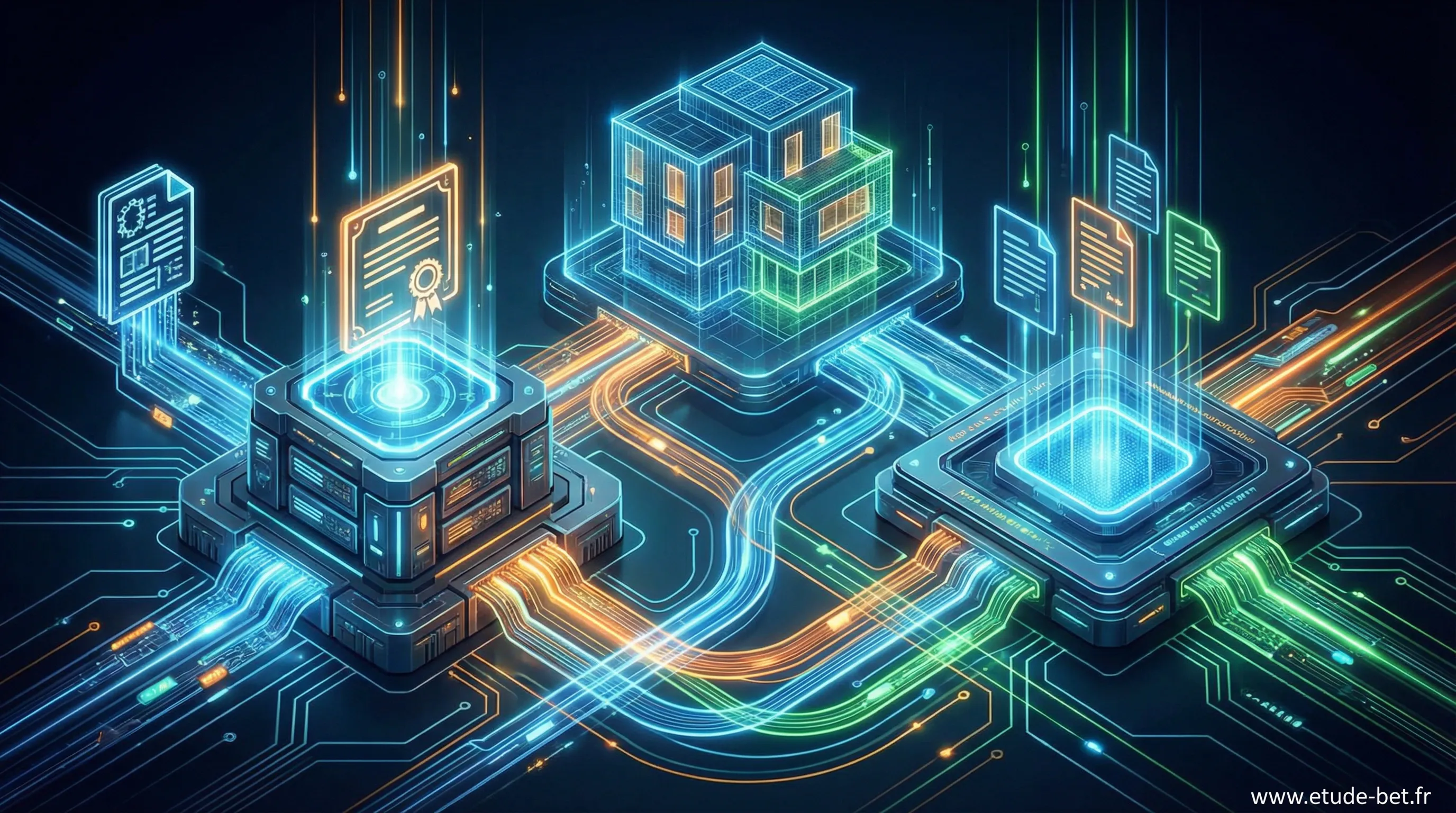 Schéma d'articulation entre les différentes plateformes d'attestations