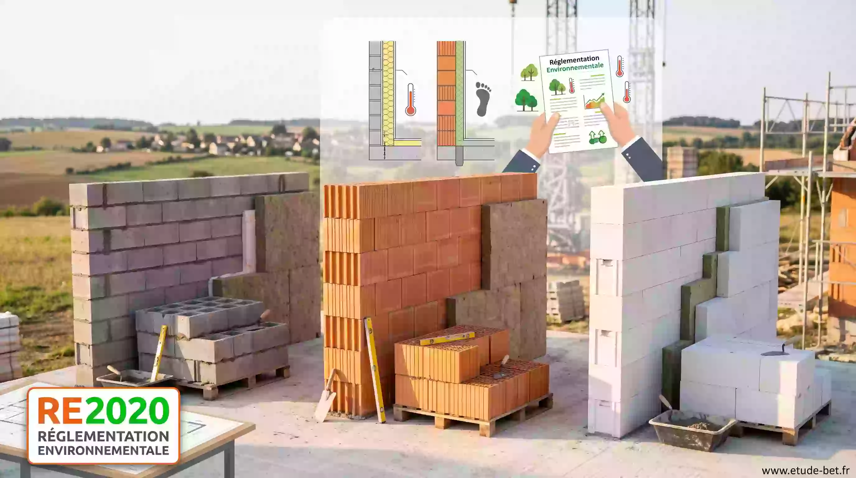Brique, parpaing ou béton cellulaire en re2020 ?