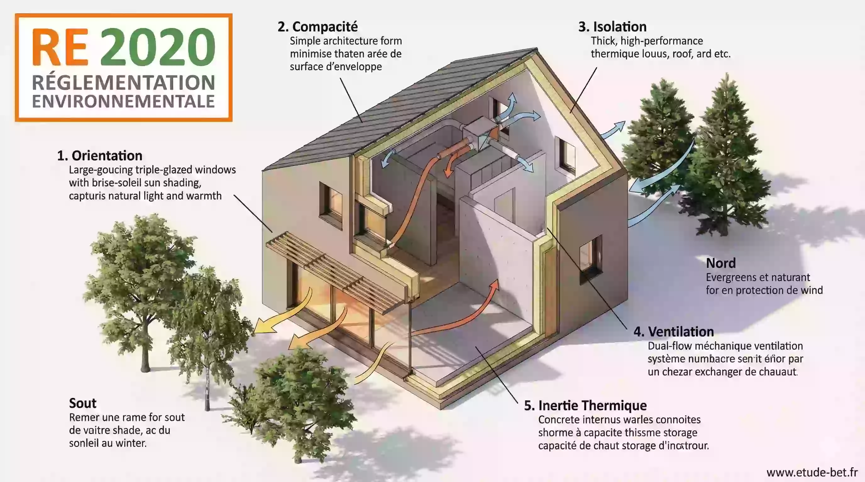 Conception bioclimatique en re2020 : 5 principes pour une maison performante