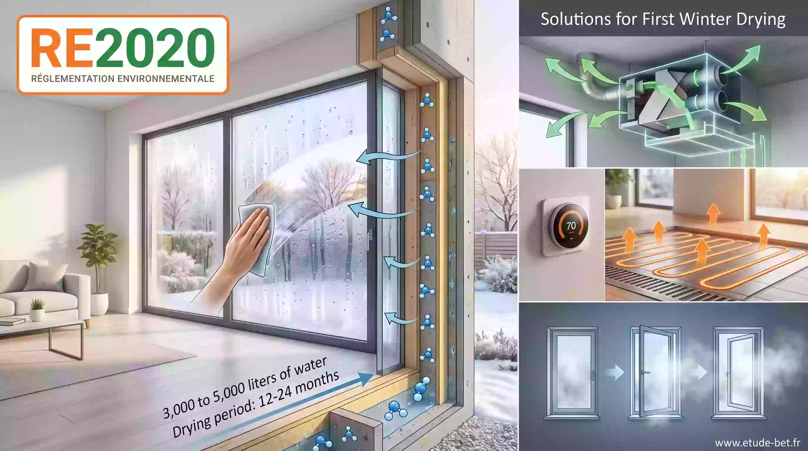 Condensation en maison neuve re2020 : comprendre et agir