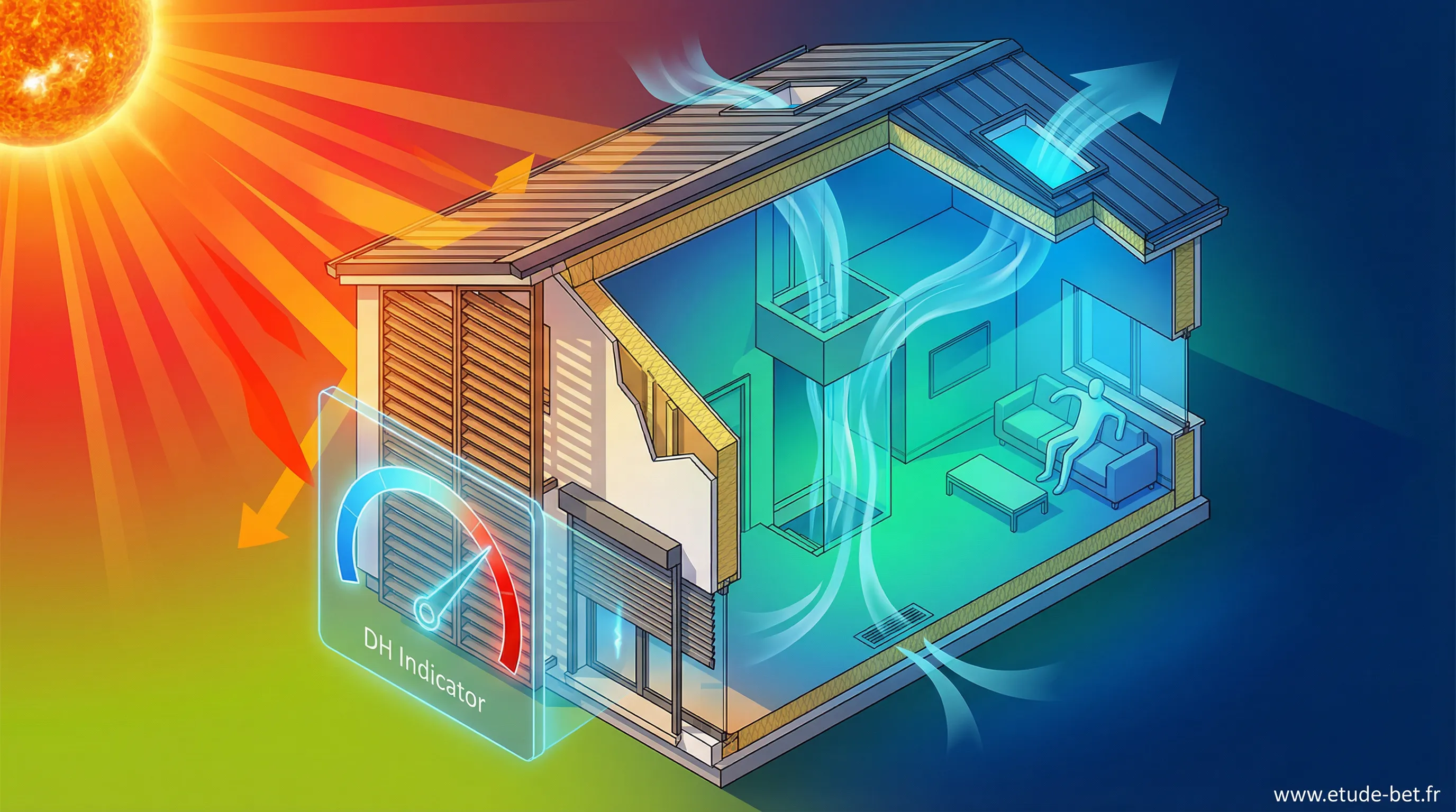 Confort d'été et indicateur DH : anticiper les canicules